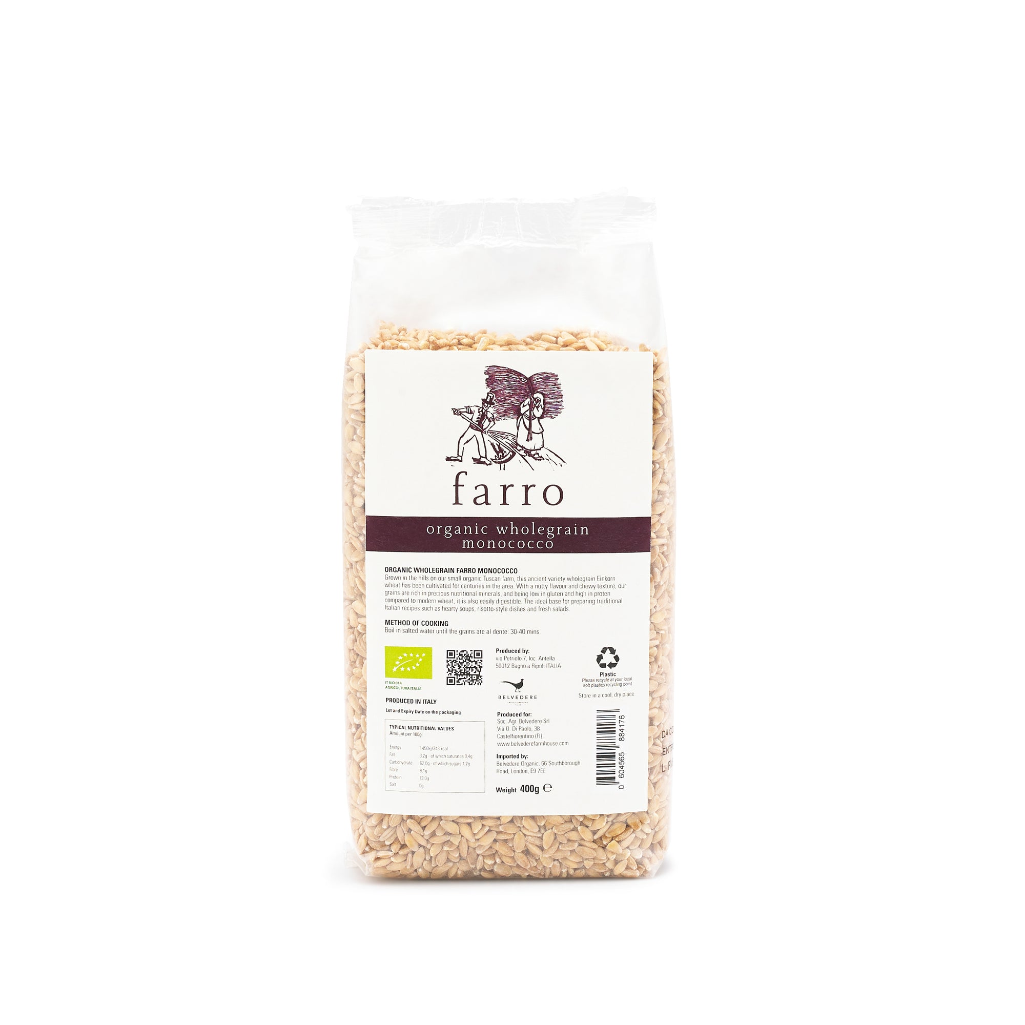 Organic Einkorn Wheat Berries 400g