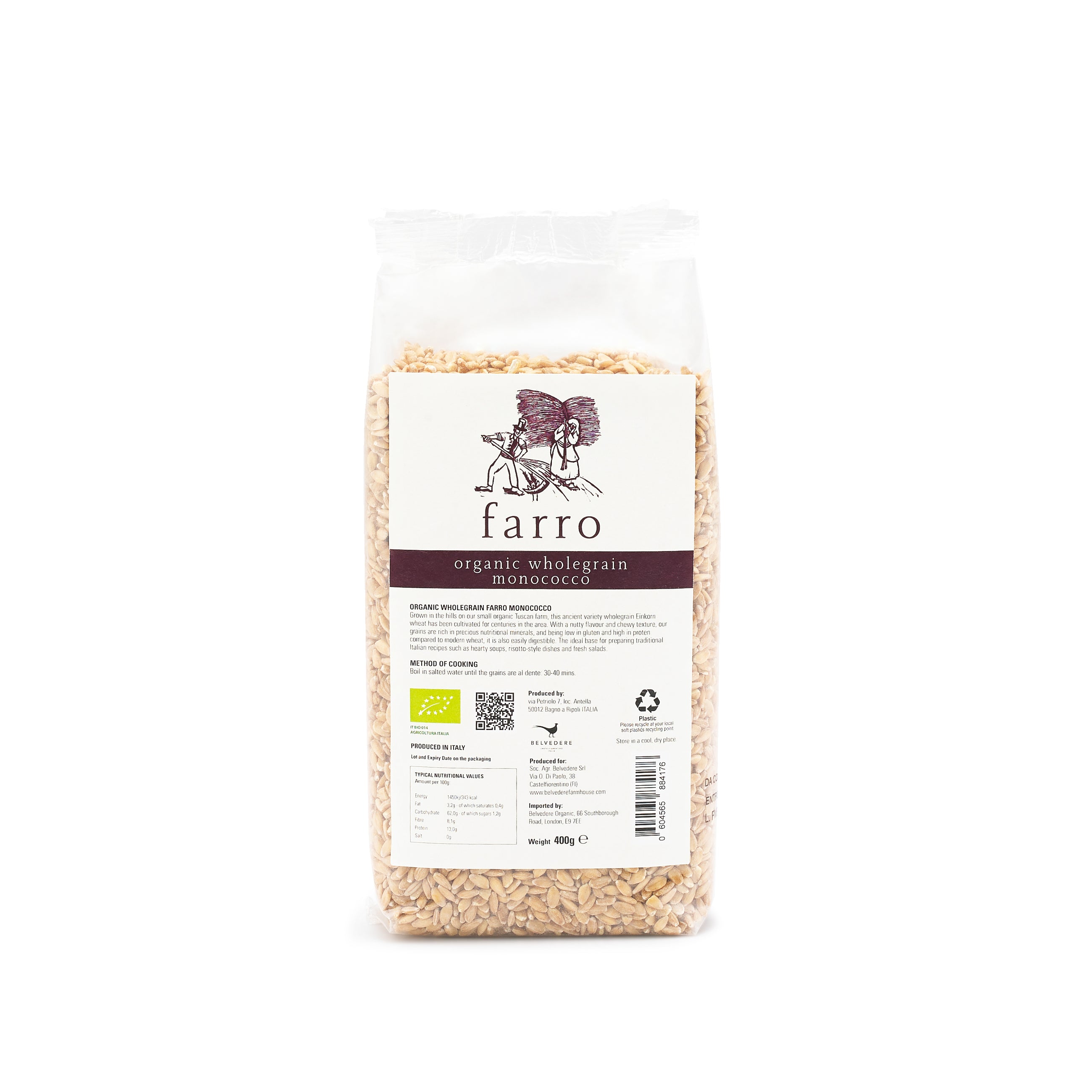 Organic Einkorn Wheat Berries 400g